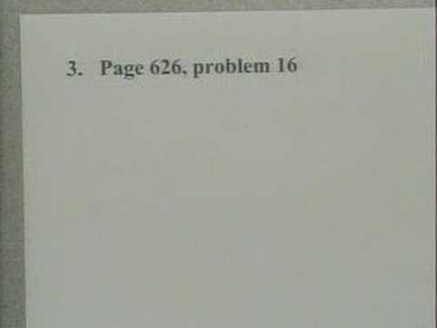 Calculus 2 MA134 April 9, 2008