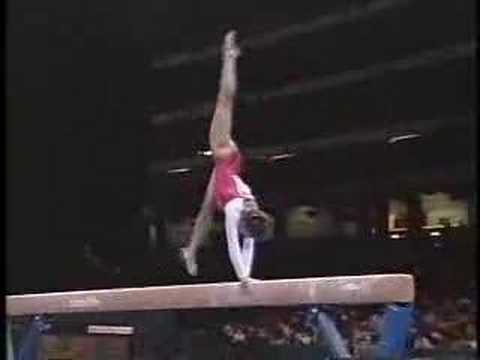 Henrietta Onodi - 1996 Olympics Team Compulsories - Balance Beam