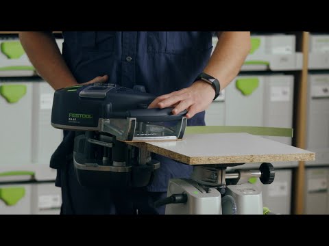 The Festool Edge Bander CONTURO KA 65: setting up and preparing