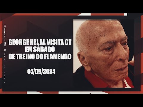 George Helal visits CT on Flamengo training Saturday