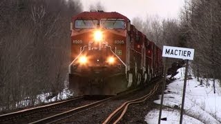 preview picture of video 'CP 8505 departing Mactier (04APR2013)'