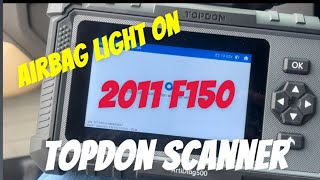 Using the Topdon scanner to figure out a airbag trouble code..
