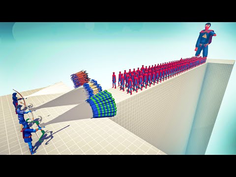 100x SPIDERMAN & SUPERMAN vs 3x EVERY GOD - 🏹Totally Accurate Battle Simulator TABS