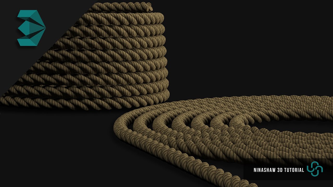 Autodesk 3ds Max Tutorial | Modeling & Unwrap Rope