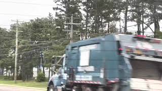 Town of Brookhaven Total Collection Kenworth Heil Garbage Truck T16 Passing by