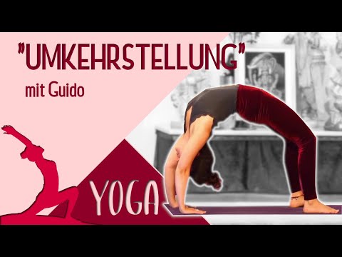 Yogastunde "Umkehrstellung" mit Guido Grundreihe Mittelstufe -Yoga Vidya Live 16:15 Uhr 19.10.2020