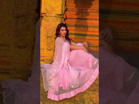 Baby Pink Elegant Georgette Zari & Real Mirror Work Anarkali Set – Fully Stitched Top, Pant & Dupatta with 4-Meter Flair