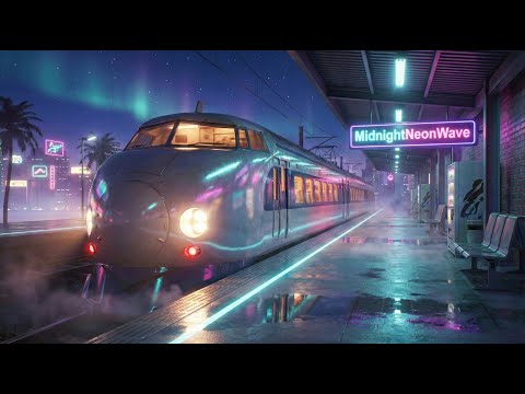 Neon Night Train 🚆 | Midnight Neon Drive Synthwave