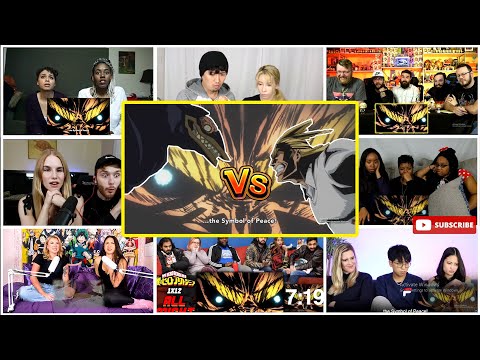 all might vs nomu reaction mashup / my hero academia s1 ep 12 " PLUS ULTRA" / full fight