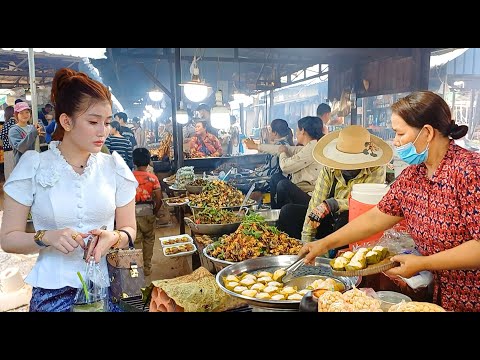 Amazing Food Tour in Province & City, Cambodia Rural Market Scene, Best Street Food Compilation #28
