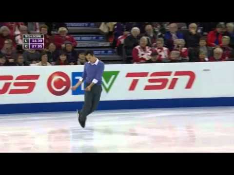 Patrick Chan SP+kiss&cry Skate Canada 2015