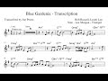 Lee Morgan - Blue Gardenia Transcription