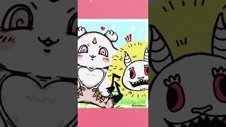 【ちいかわ】ファンアート あのこ・でかつよ、描いてみた✍🏻