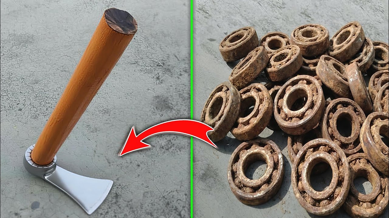 Forging Two Mini Adze Tools | making a Basuli | how to make Adze | work working tools