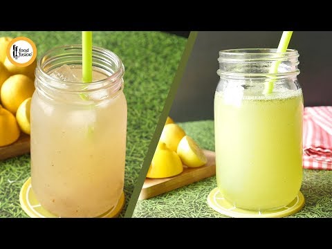 Mint Margarita & Lemonade with homemade Lemon Squash Recipe by Food Fusion