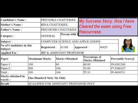 My Success Story. How I have Clear NET using Free Resources..
