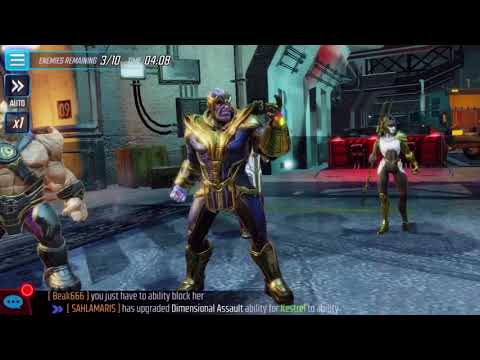The Thanos Snap Finish Marvel Strike Force Video