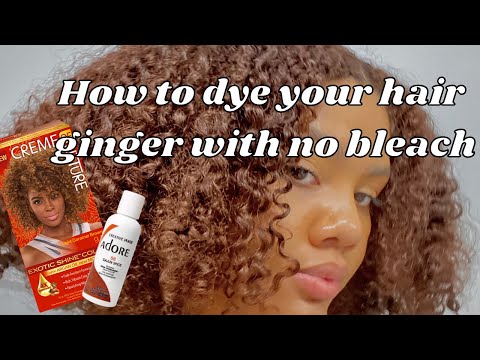 Dying my hair ginger without bleach pt.1 | brown to...