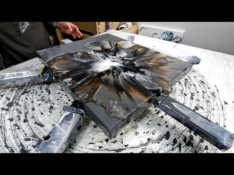 I'm SPEECHLESS! Stop By for a GORGEOUS Blowout - Fluid Acrylic Pour Painting