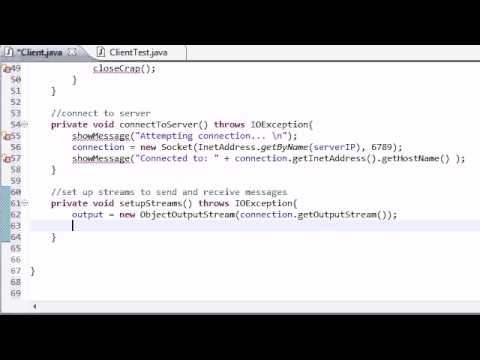 Intermediate Java Tutorial - 53 - Setting Up the Client Streams