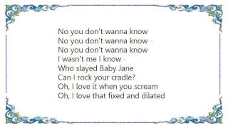 W.A.S.P. - Who Slayed Baby Jane Lyrics
