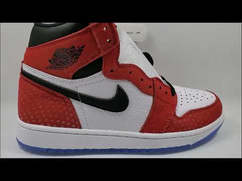 Jordan 1 Retro High Spider Man Origin Story Special Box REAL VS FAKE
