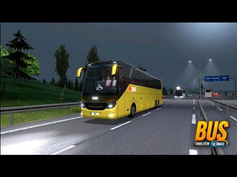 Smooth Bus Drive Trough Village in Portugal - Euro Truck Simulator 2 - Logitech G29 Setup Handbrake