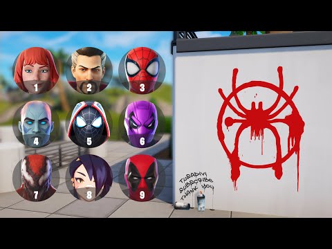 GUESS THE SKIN BY THE GRAFFITI - #3 - FORTNITE CHALLENGE | tusadivi