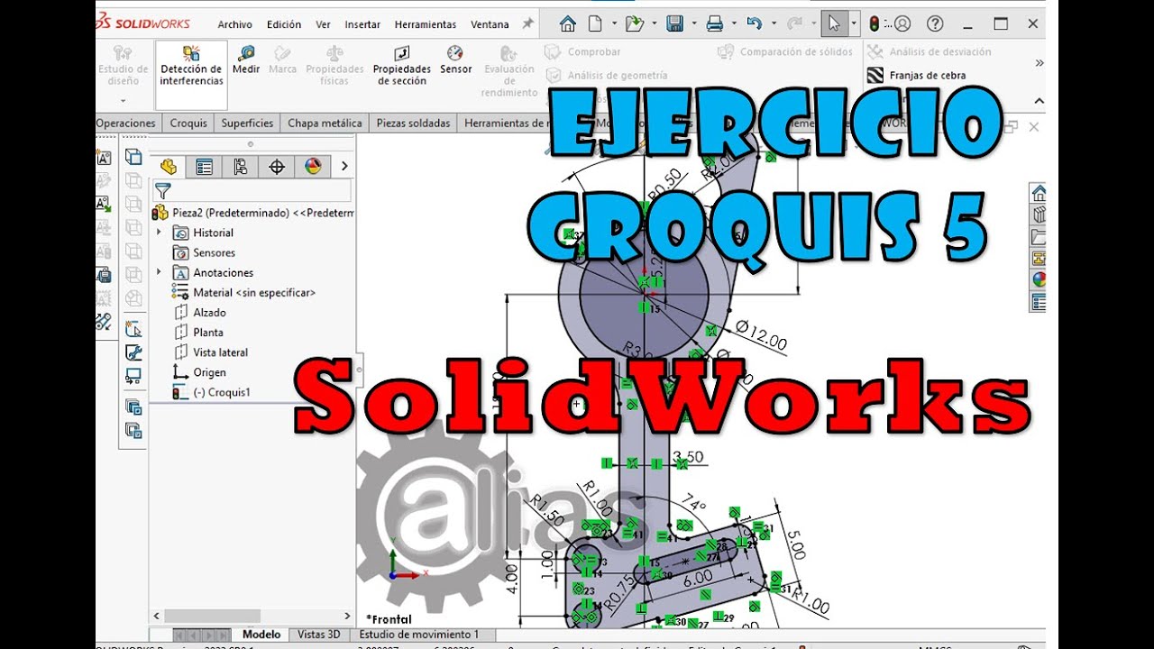 Ejercicio croquis 5 SolidWorks