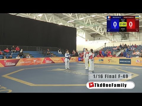 Hajer MUSTAPHA (FRA) vs Iryna ROMOLDANOVA (UKR) 2018 Manchester WT GP