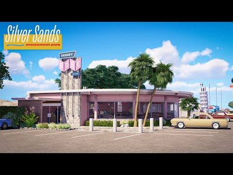 Building a mid-century Diner in Planet Coaster 2 | Silver Sands