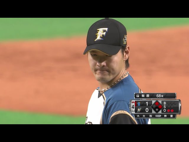 【4回表】ファイターズ・有原 ピンチを切り抜け4回1失点にまとめた‼ 2020/3/13 F-DB