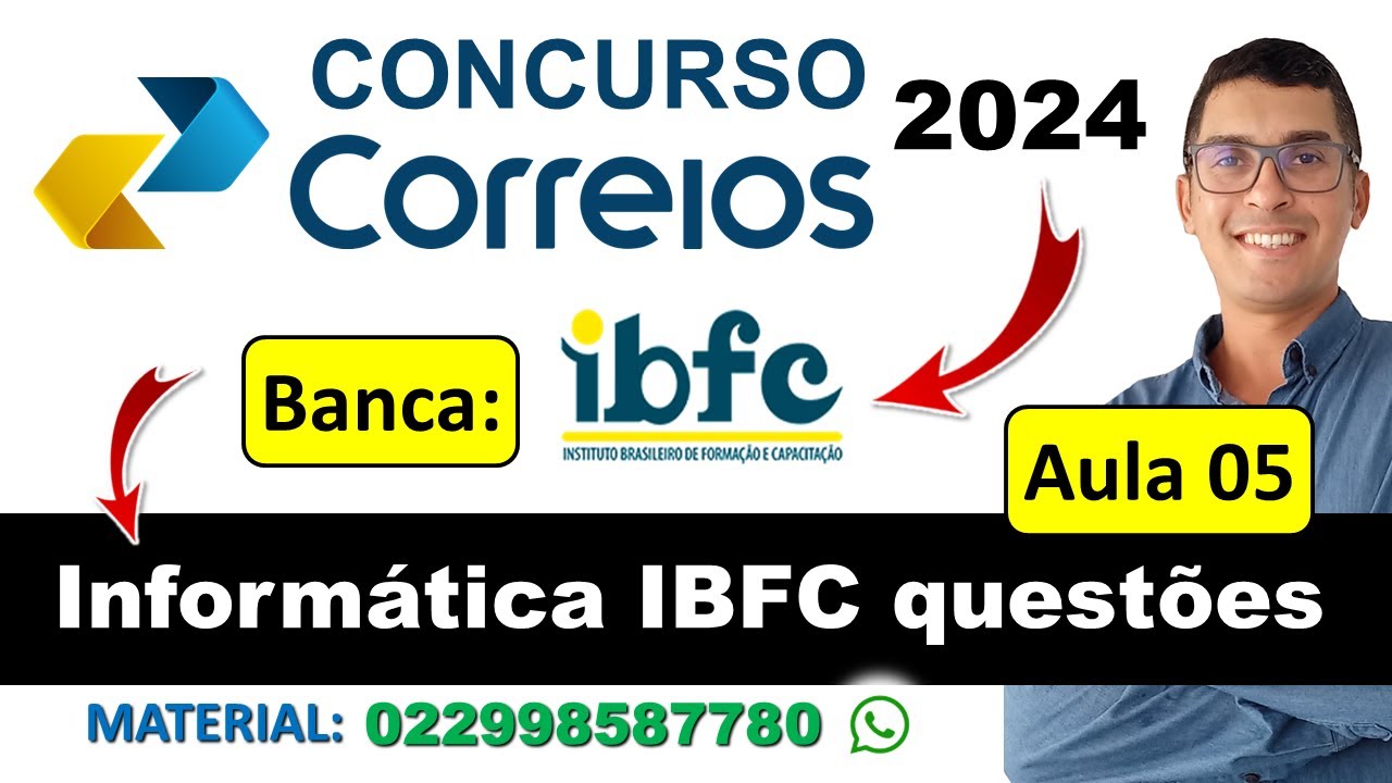 Concurso Correios 2024 | Banca IBFC | Informática IBFC questões | Pacote Microsoft Office #ibfc