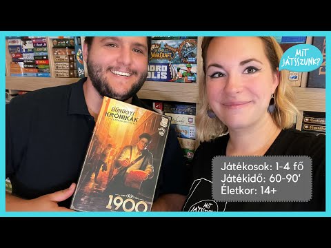 Bűnügyi Krónikák 1900 Társasjáték bemutató - Mit Játsszunk?
