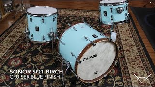 Video thumbnail for Sonor SQ1 Birch, Cruiser Blue, 16x20, 8x12, 13x14 by Columbus Percussion
