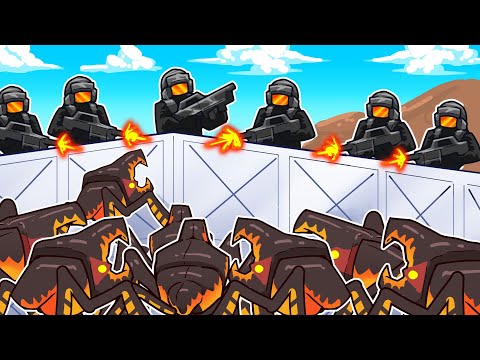 Defending the Base against ENDLESS Bugs in Starship Troopers Extermination!