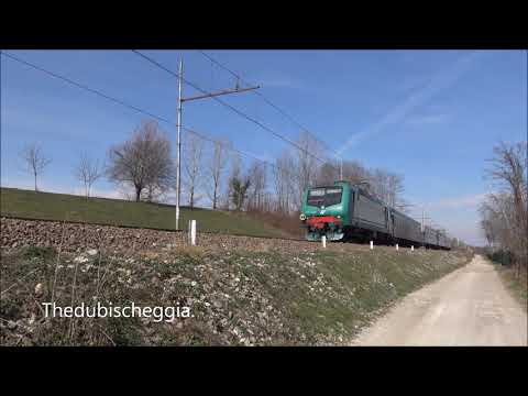 IL SALUTO DELLA E.464 CON REGIONALE A BORGO S. DALMAZZO (CN) SAB. 9 - 3 - 2019