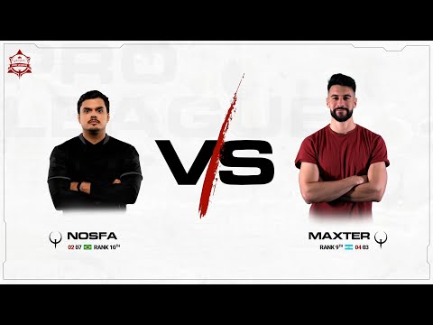 nosfa vs maxter - Quake Pro League - Week 12