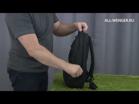 Rucksack for laptop WENGER fuse 600630 (15,6", juodos spalvos) video