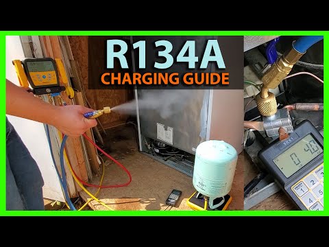 How To Recharge Freezer or Refrigerator - Adding Refrigerant or Freon to R134A  Appliance