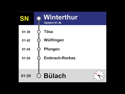THB Ansagen, SN Thurbo (SN41) (Winterthur-Bülach) | Selten | Isabelle