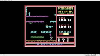 Finders Keepers C16 Commodore 16 - game playthrough with commentary