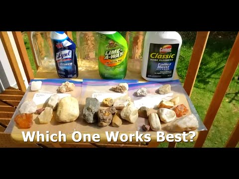Cleaning Agates Comparison - Lysol, Limeaway and...