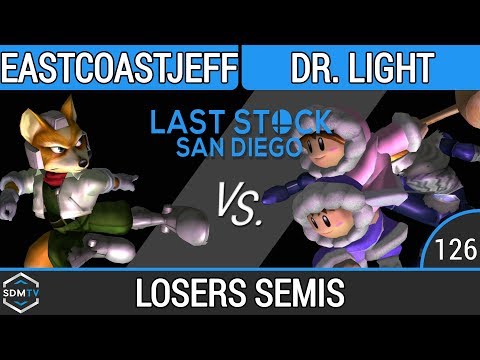 LSSD 126 - EastCoastJeff (Fox) vs. Dr. Light (ICs/Sheik) - SSBM Losers Semis - Smash Melee