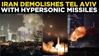 Download lagu LIVE | Iran BOMBARDS Tel Aviv 4th Time With Hypersonic Missiles; Buildings Flatted, 20  Casualties mp3