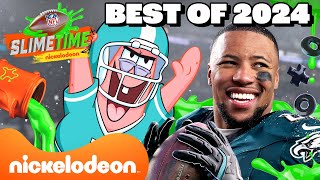 BEST Moments of NFL Slimetime 2024 🏈 (Best Highlights, Best Dances, & More) | Part 2 | Nick Sports