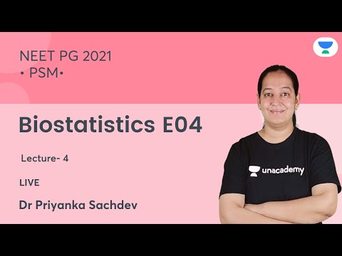 PSM- Biostatistics E04 | PSM | NEET PG 2021 | Let's crack NEET PG | Dr. Priyanka Sachdev