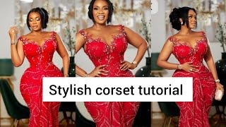 DIY : How to cut a beginner friendly corset #corset #viral 