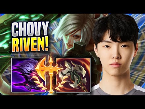 CHOVY TRIES RIVEN WITH NEW ITEMS! - GEN Chovy Plays Riven MID vs Veigar! | Preseason 2023