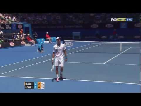 Djokovic vs Lorenzi - Australian Open 2012 Highlights (HD)